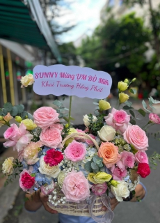 Giỏ hoa chúc mừng 03