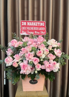 Giỏ hoa để bàn 09