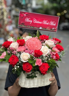 Giỏ hoa để bàn 15