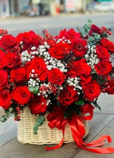 Giỏ hoa để bàn 16